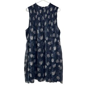 NWT Joie Baltic print sleeveless chiffon mini dress boho flowy romantic wmns xxl